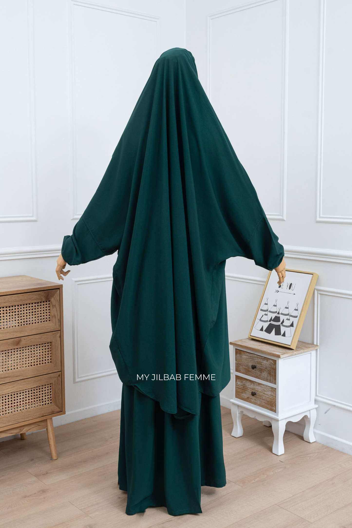 1 piece Jilbab - Forest Green