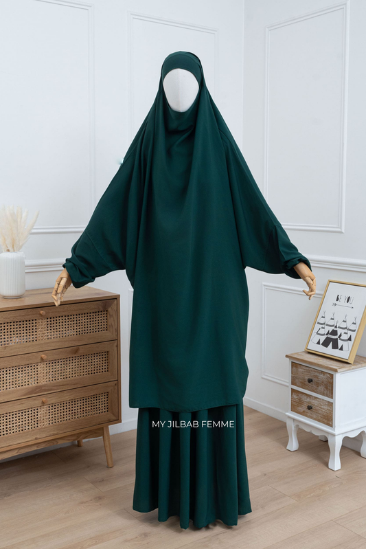 Jilbab 2 pièces - Vert forêt