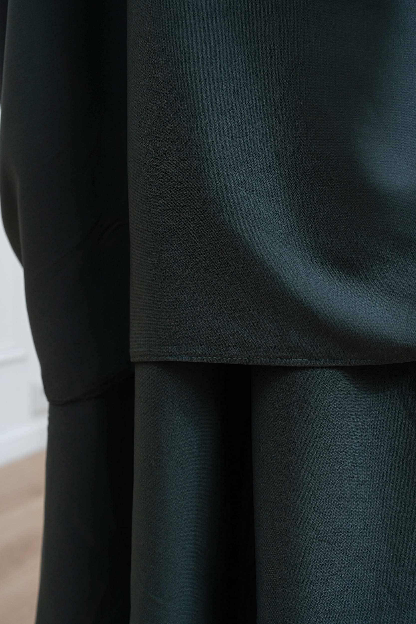 jilbab deux pièces vert kaki jupe