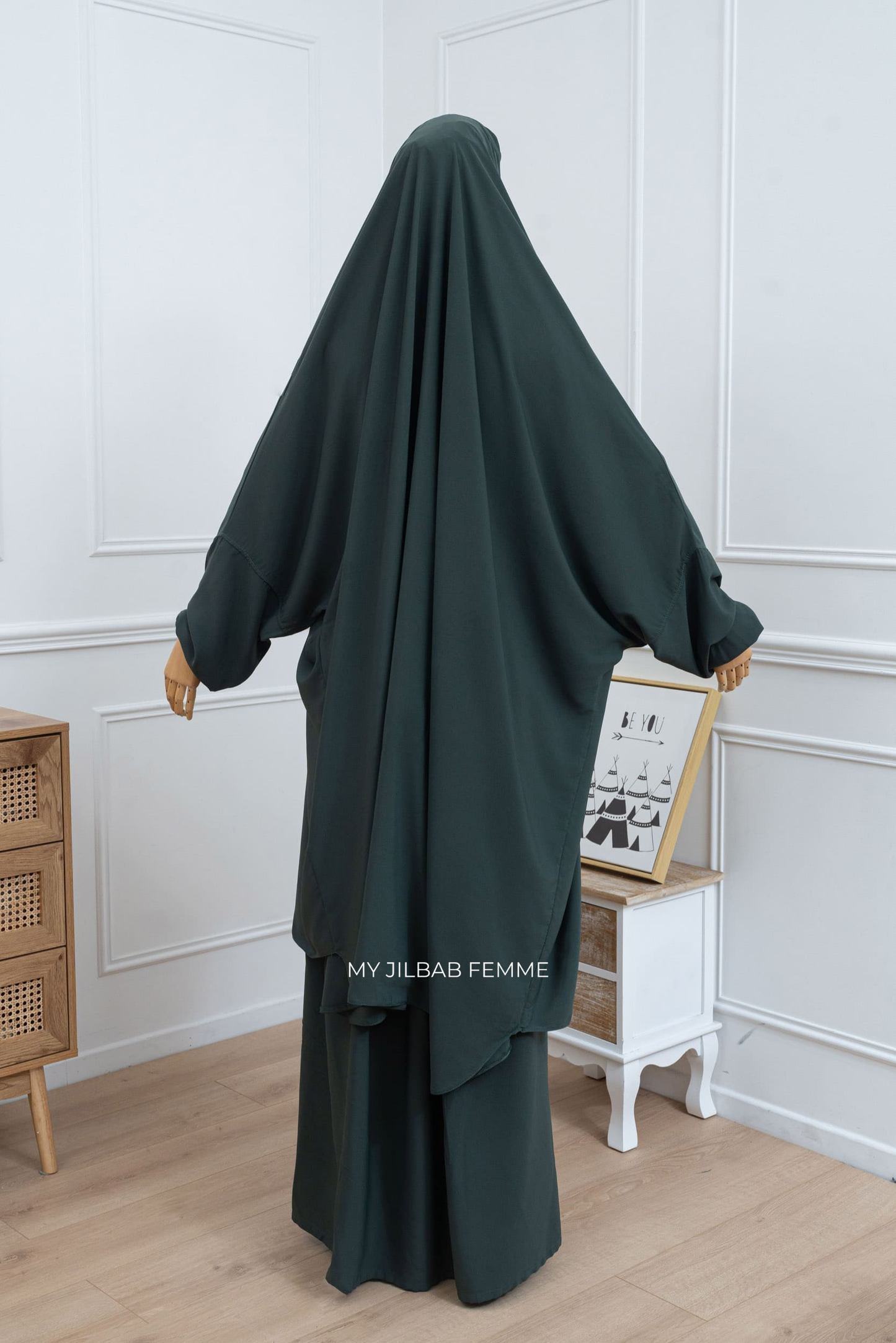 1 piece Jilbab - Forest Green