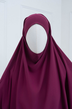 jilbab deux pièces fuchsia hijab