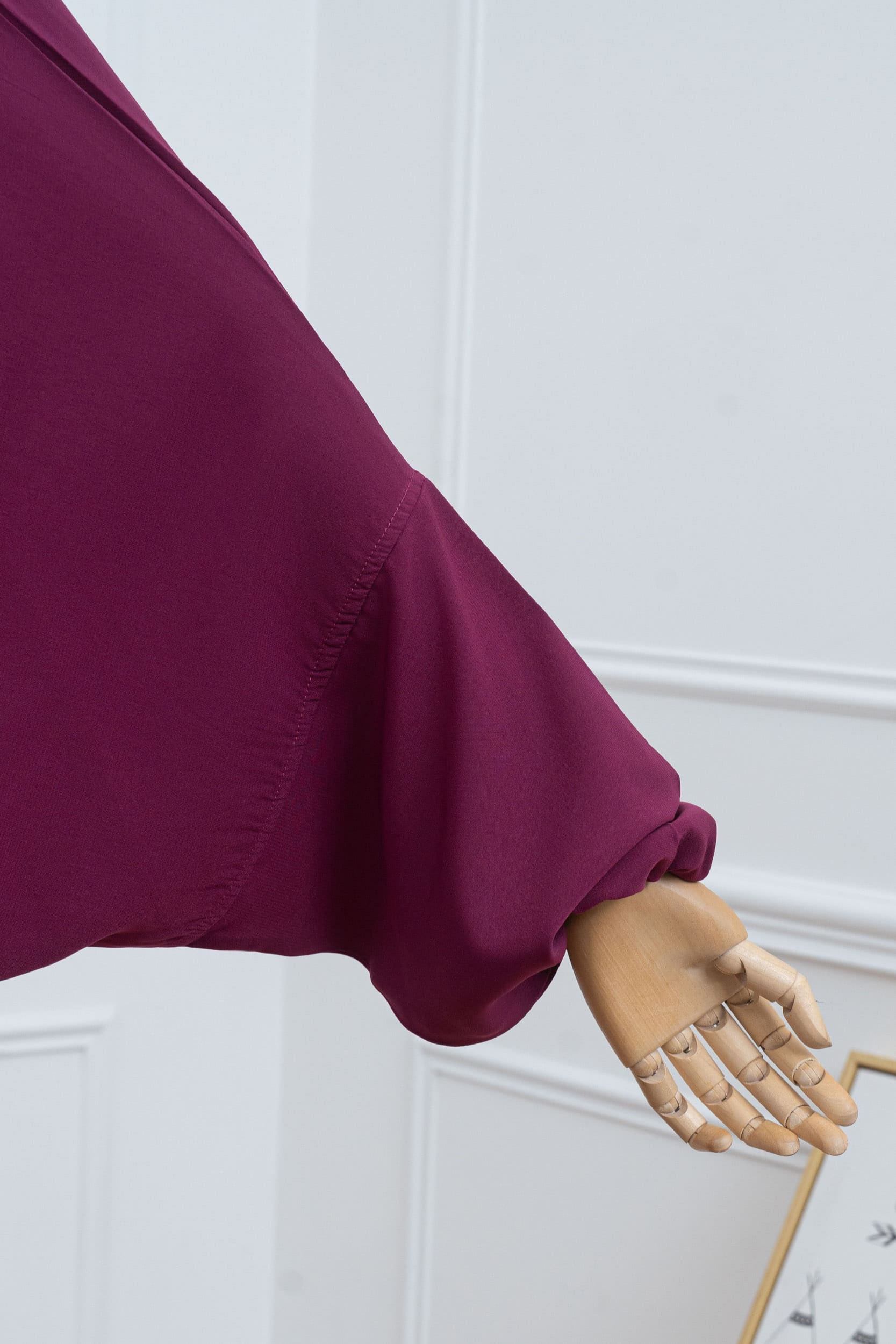 jilbab deux pièces fuchsia manche