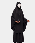 Ensemble de Prière Compact Jilbab — Noir
