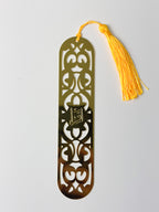 marque page doré plat avec pompom