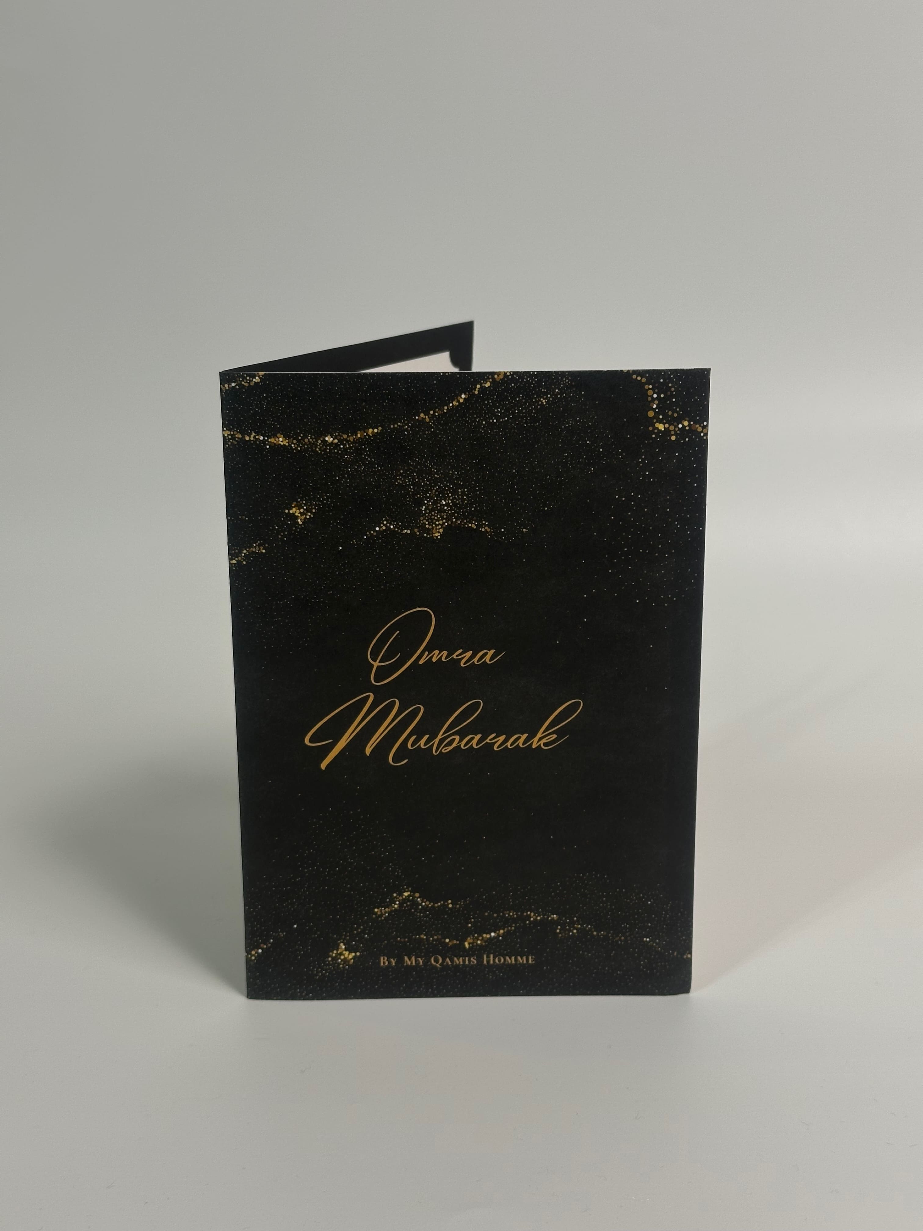 Carte Omra Mubarak avec votre message personnalisé + enveloppe