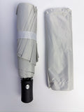 Parapluie anti-UV beige spécial Hajj et Omra, déplié, toile de protection solaire