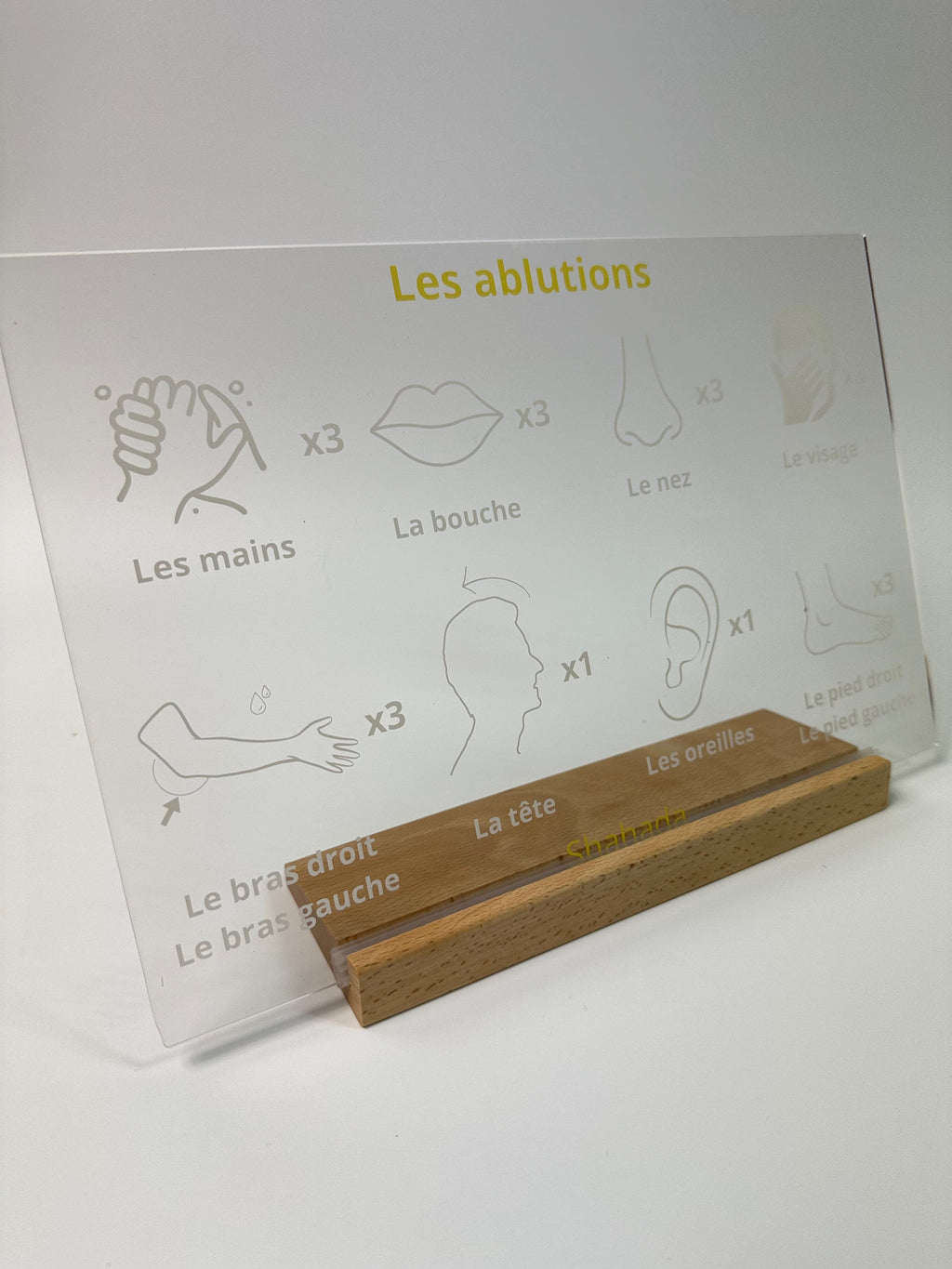 Les ablutions – Plexiglas Blanc
