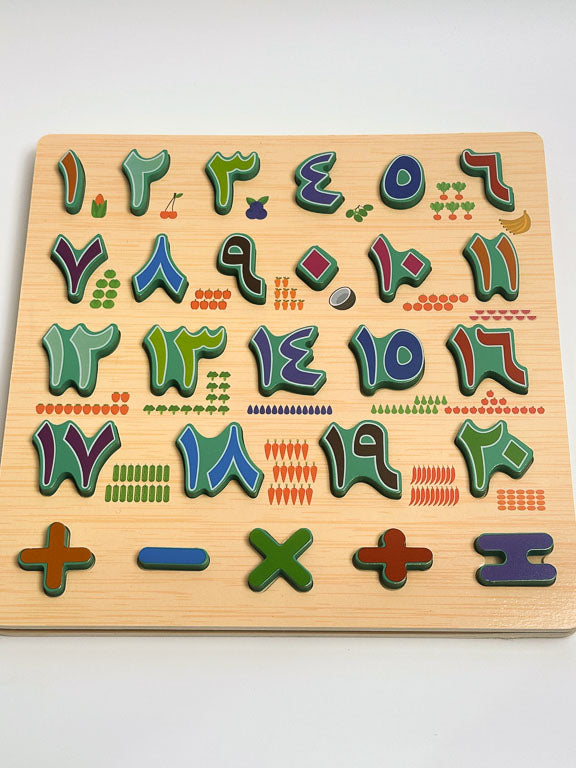 Puzzle pour apprendre l'Arabe - Chiffres arabes