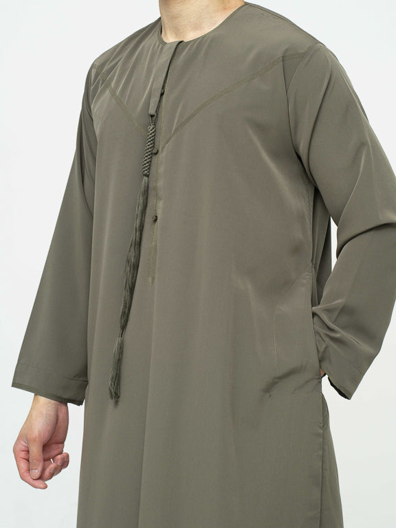 Qamis Dubaï premium - Kaki