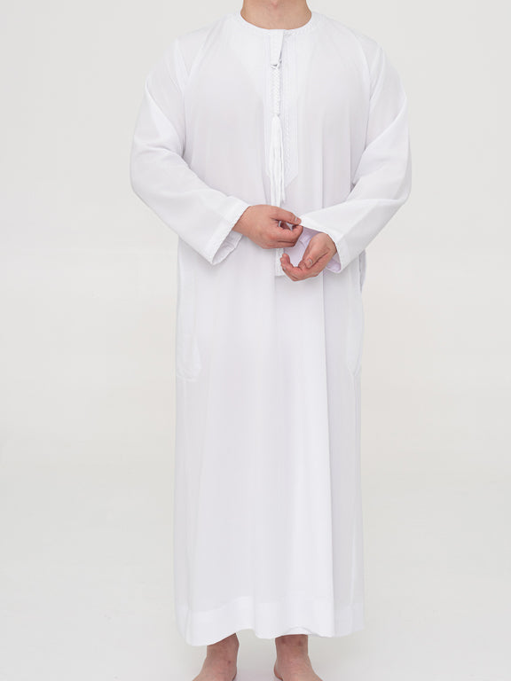 Qamis Emirati premium - Blanc