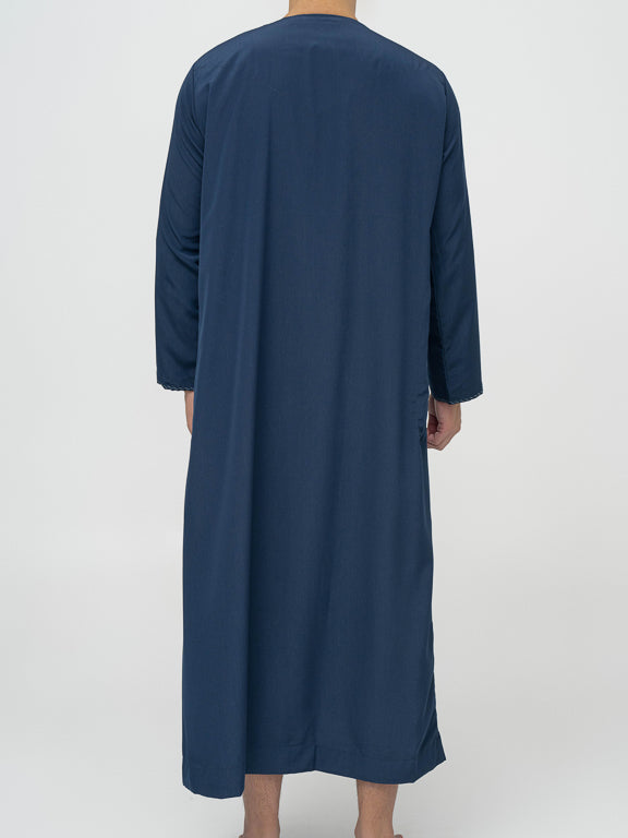 Qamis Emirati premium - Bleu marine