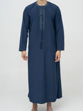 Qamis Emirati premium - Bleu marine