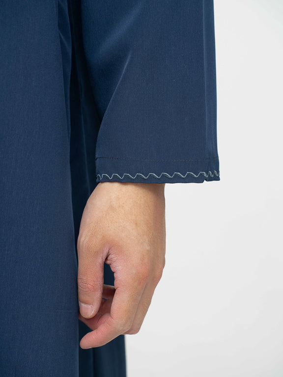 Qamis Emirati premium - Bleu marine