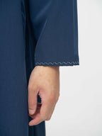 Qamis Emirati premium - Bleu marine