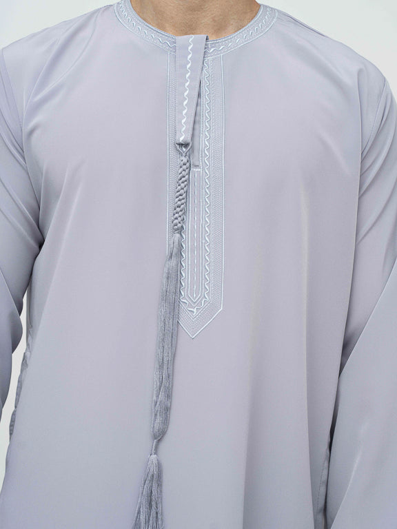 Qamis Emirati premium - Gris
