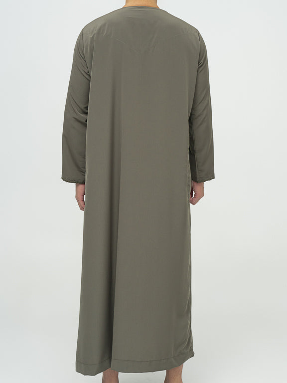 Qamis Emirati premium - Kaki