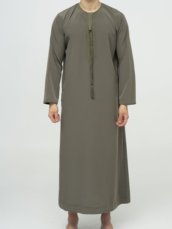 Qamis Emirati premium - Kaki