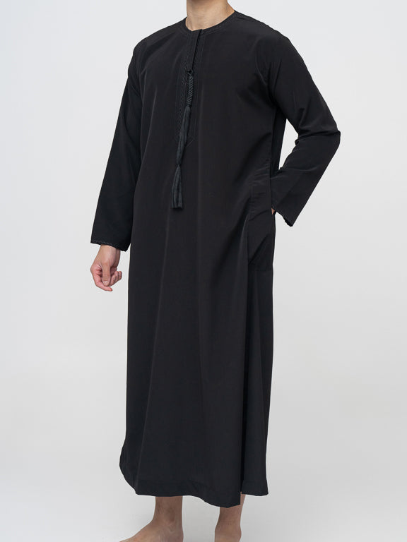 Qamis Emirati premium - Noir