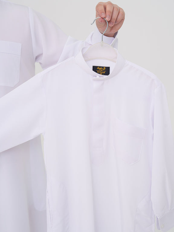 Qamis enfant Saoudien premium - Blanc