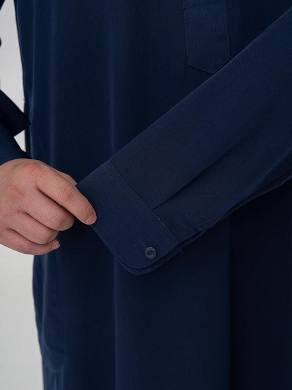 Qamis enfant Saoudien premium - Bleu marine