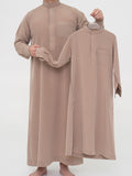 Qamis enfant Saoudien premium - Taupe