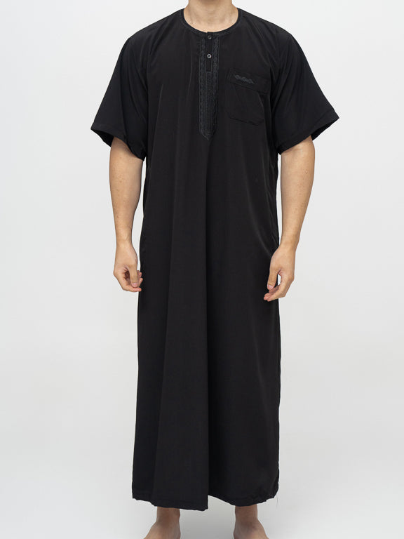 Qamis Marocain premium - Noir
