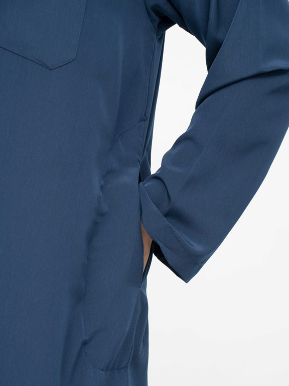 Qamis Marocain premium - Bleu marine