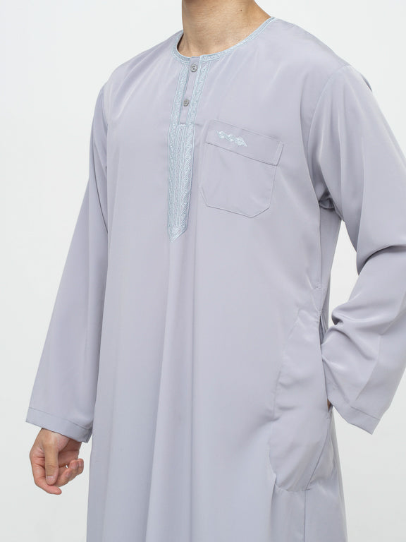 Qamis Marocain premium - Gris