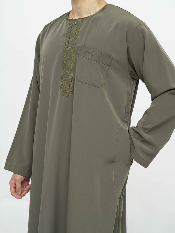 Qamis Marocain premium - Kaki