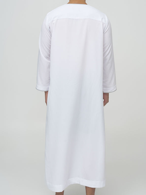 Qamis Omanais premium - Blanc