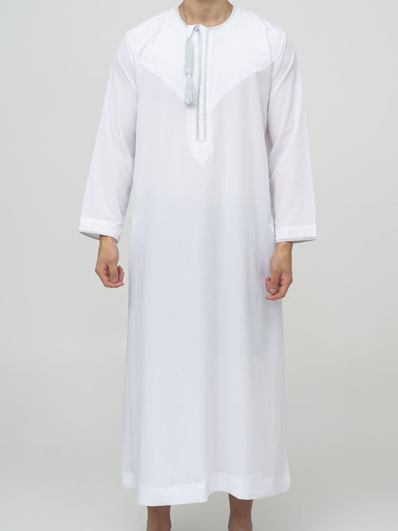 Qamis Omanais premium - Blanc