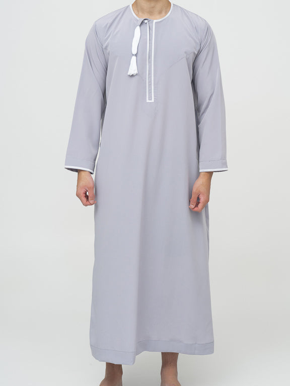 Qamis Omanais premium - Gris