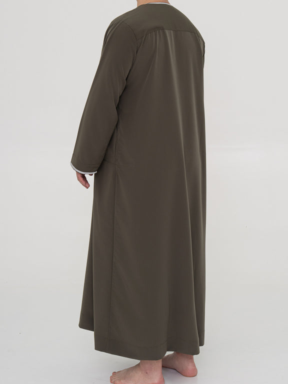 Qamis Omanais premium - Kaki