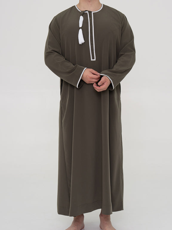 Qamis Omanais premium - Kaki