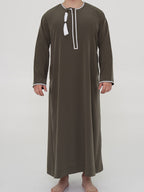 Qamis Omanais premium - Kaki