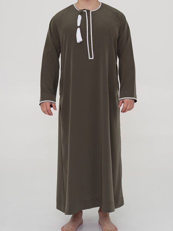 Qamis Omanais premium - Kaki