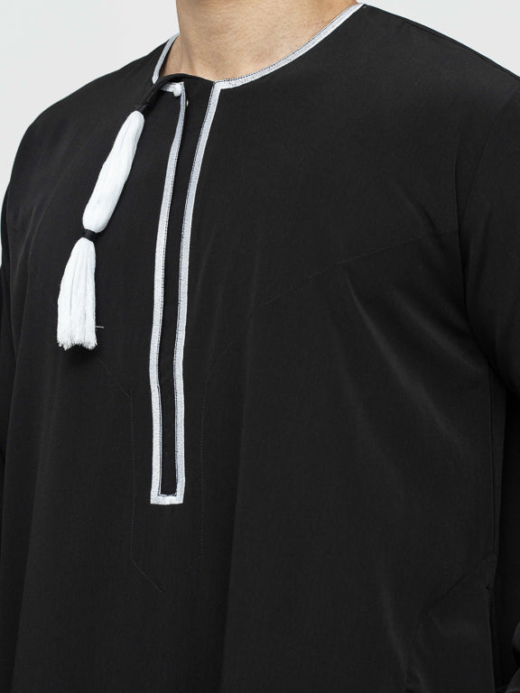 Qamis Omanais premium - Noir