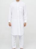 Ensemble Qamis Pakistanais Premium - Blanc