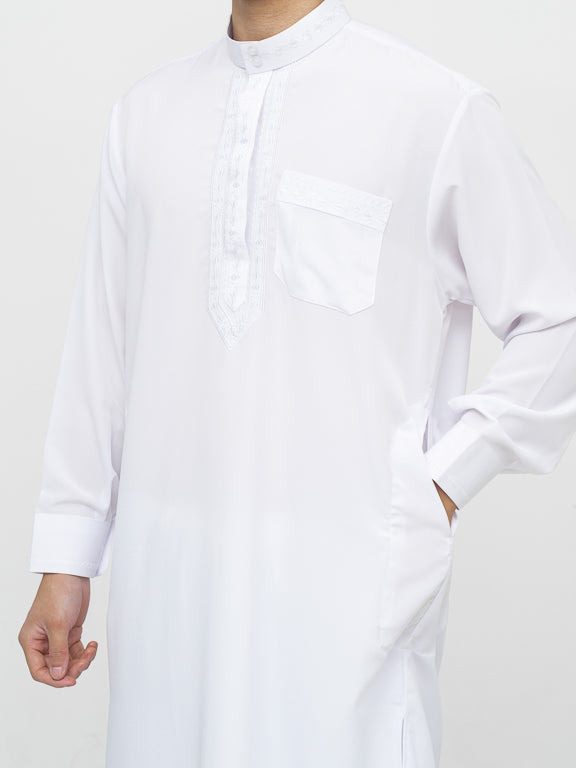 Ensemble Qamis Pakistanais Premium - Blanc
