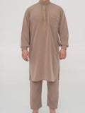 Ensemble Qamis Pakistanais Premium - Taupe
