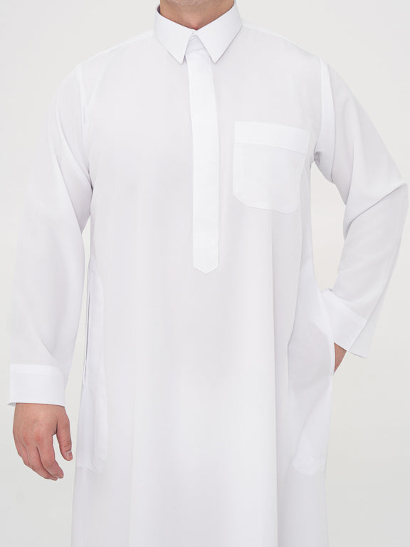 Qamis Qatari Premium - Blanc