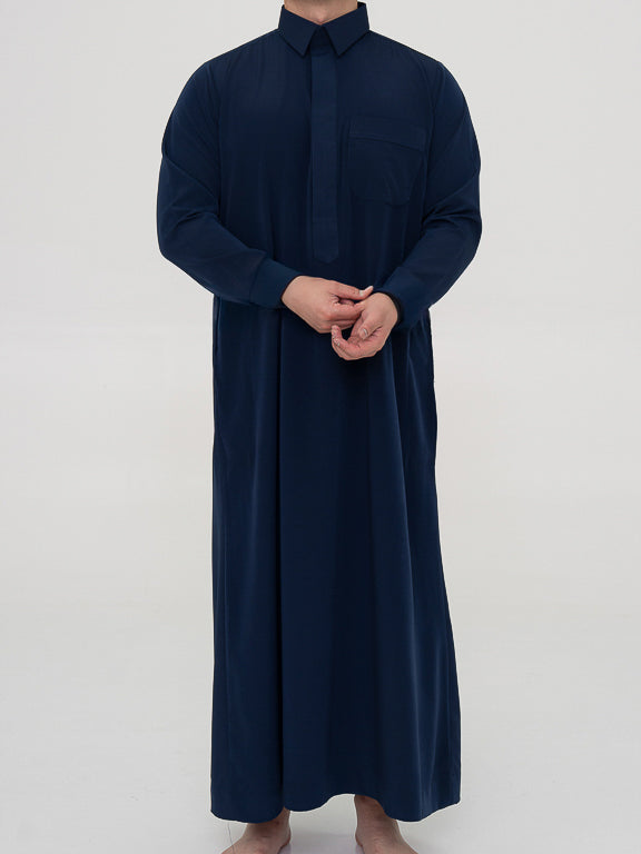 Qamis Qatari Premium - Bleu marine
