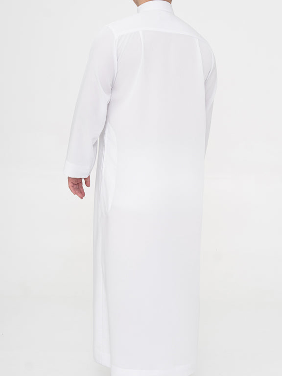 Qamis Saoudien Premium Manches simple - Blanc