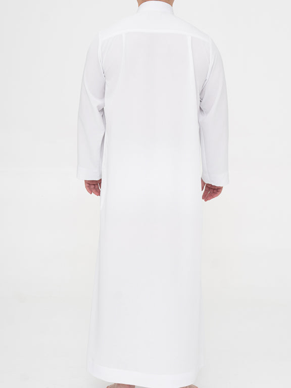 Qamis Saoudien Premium Manches simple - Blanc