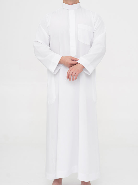 Qamis Saoudien Premium Manches simple - Blanc