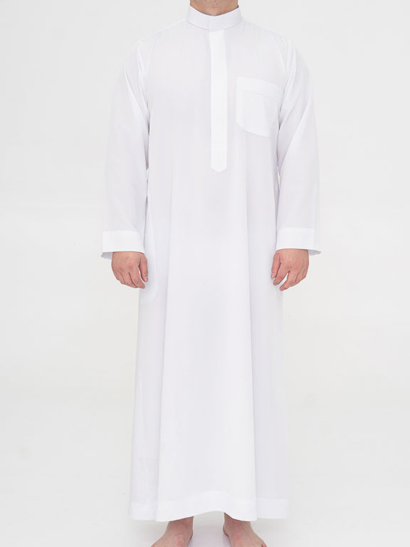 Qamis Saoudien Premium Manches simple - Blanc