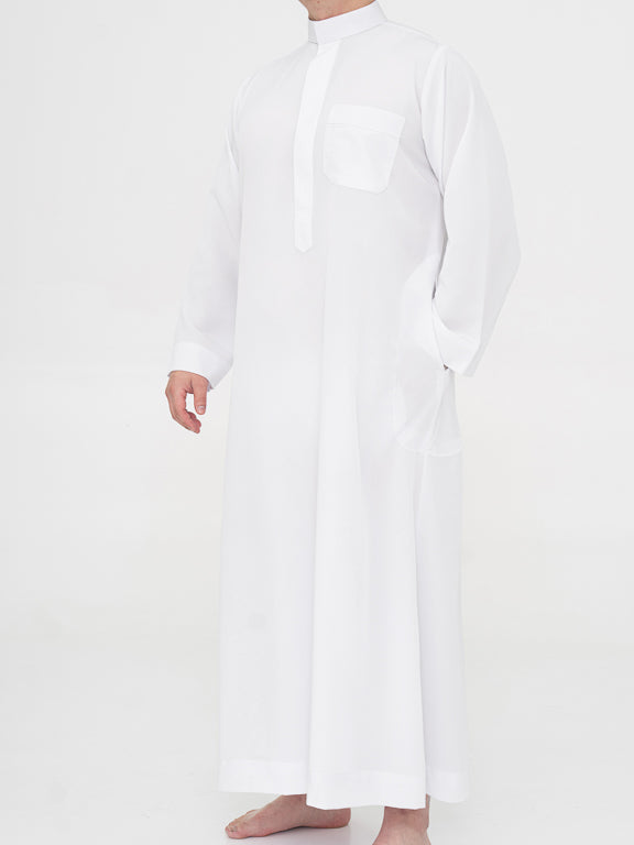 Qamis Saoudien Premium Manches simple - Blanc