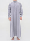 Qamis Saoudien Premium Manches rigides - Gris