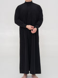 Qamis Saoudien Premium Manches rigides - Noir