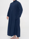 Qamis Saoudien Premium Manches simple - Bleu marine